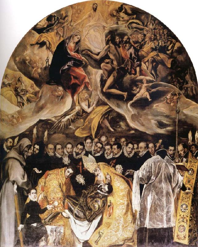 El Greco The Burial of Count Orgaz oil painting picture